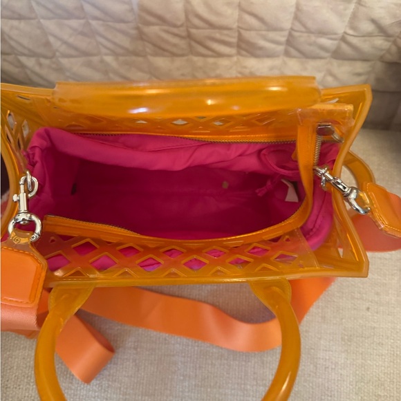 Marc Jacobs Vibrant Orange and Pink Tote - Picture 2 of 6